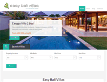 Tablet Screenshot of easybalivillas.com
